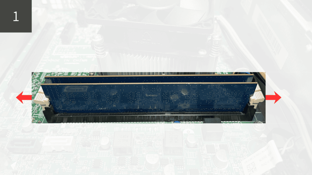 デスクトップパソコンのメモリ取り外し方法