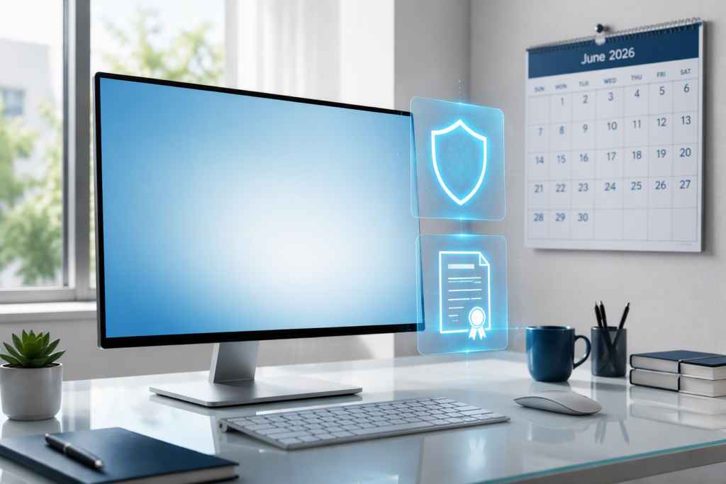 2026年6月のセキュアブート証明書期限切れに備えるWindows PCのセキュリティイメージ