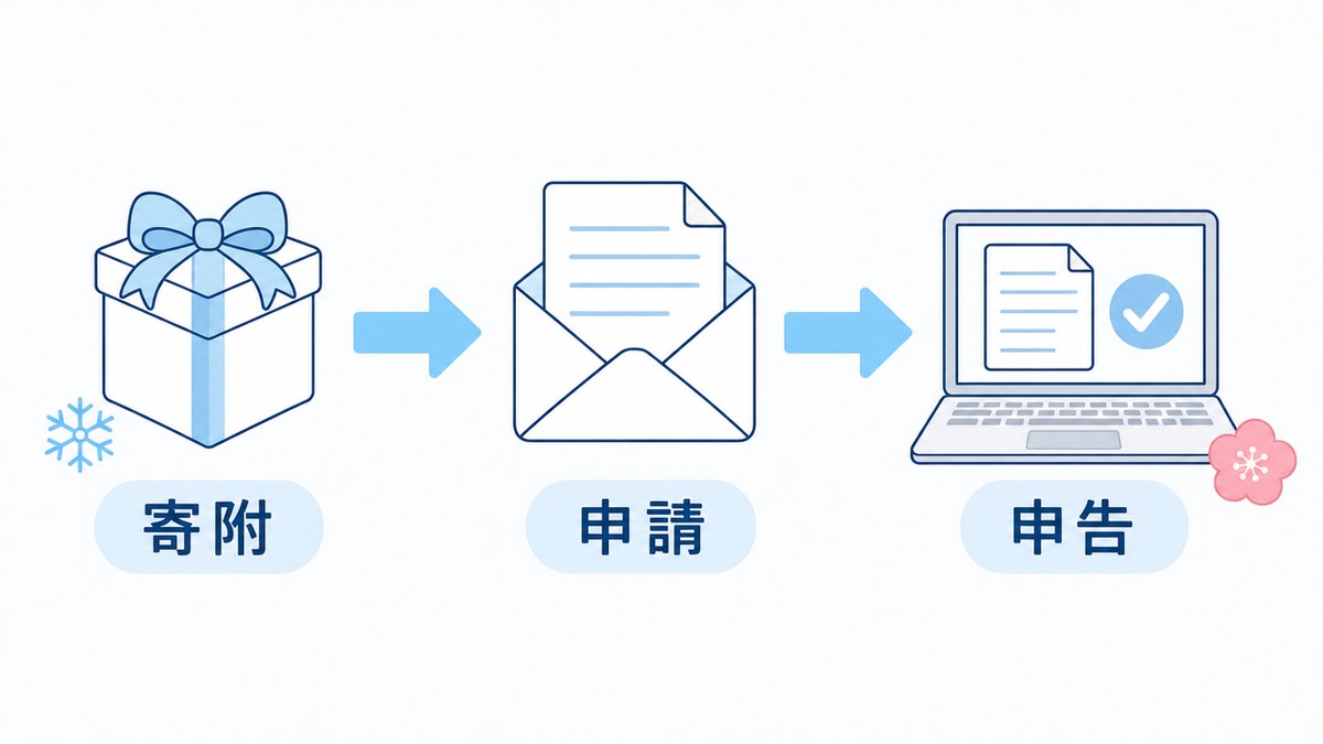 年末のふるさと納税から確定申告までパソコンで進める手続きの流れ