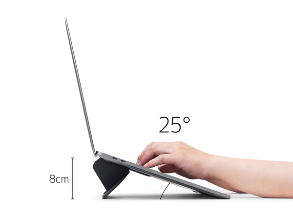 その他 【単品購入不可】ORIGAMI STAND for Laptop(チャコールグレー) AM-OSLT-CG