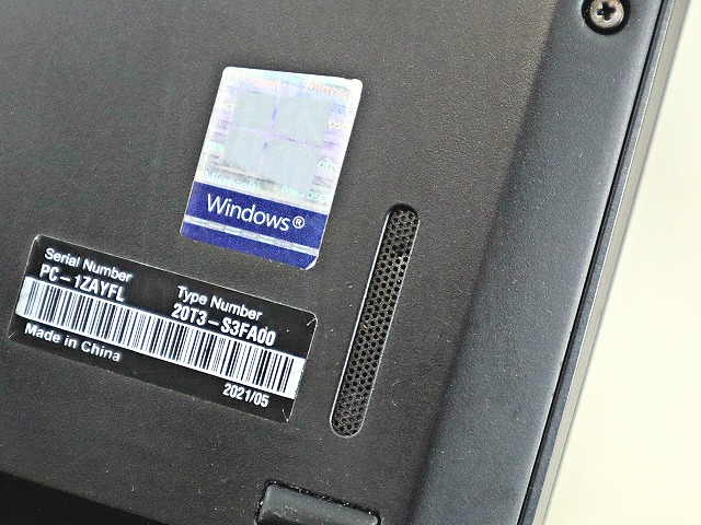 LENOVO THINKPAD X13 GEN 1 [新品SSD] 20T3-S3FA00