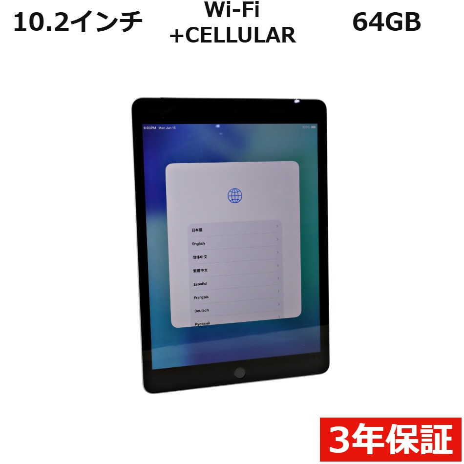 IPAD WI-FI+CELLULAR 64GB [��9����]�y3�N�ۏ؁z