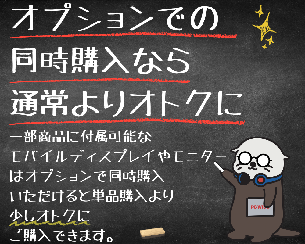 オプションで同時購入なら通常よりお得に