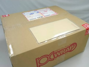 中古パソコンの梱包例：段ボールでしっかり梱包
